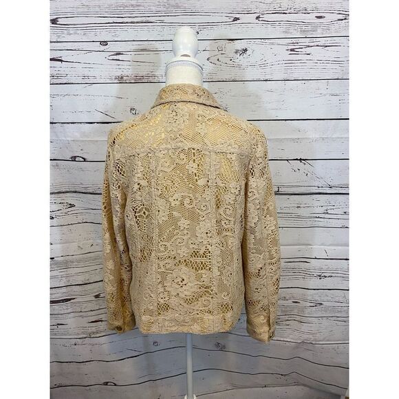 Peck & Peck Lace Overlay Jacket-Size Large - Picture 6 of 9
